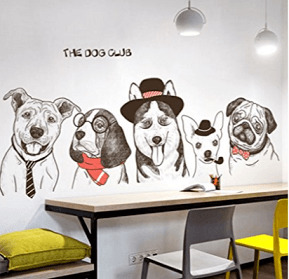 Amazon.com    THE DOG CLUB  Animal Wall Stickers .png