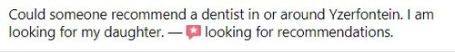 Could someone recommend a dentist.jpg