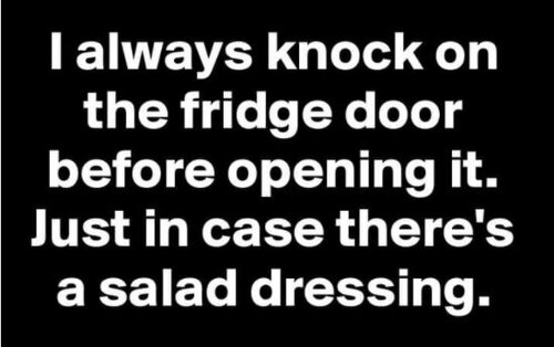 I always knock on the fridge door.JPG